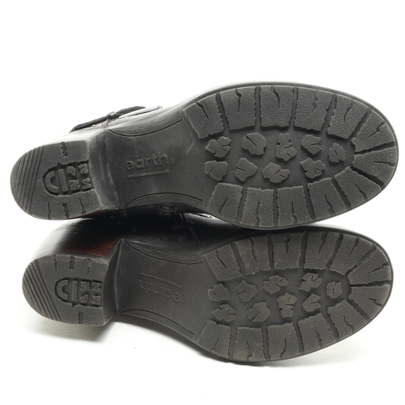 Earth Denali Altitude Leather Bootie Heeled Boot Women‘s 7 Brown - Picture 13 of 16